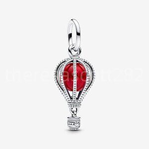 Pandora Hot Air Balloon Murano Glass Dangle Charm